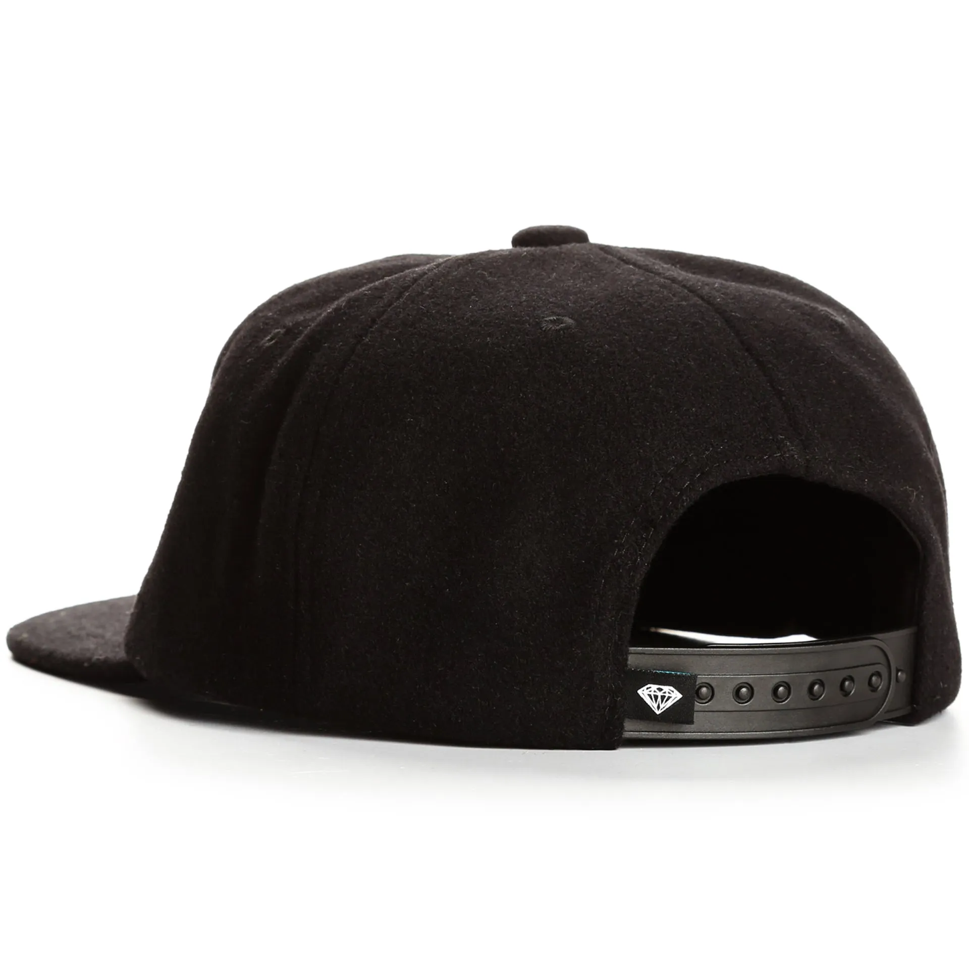 Diamond OG Script Unconstructed Hat  Snapback - Black