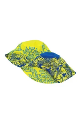 ELEPH CHALU/COCO REVERSIBLE HAT : Yellow/Blue