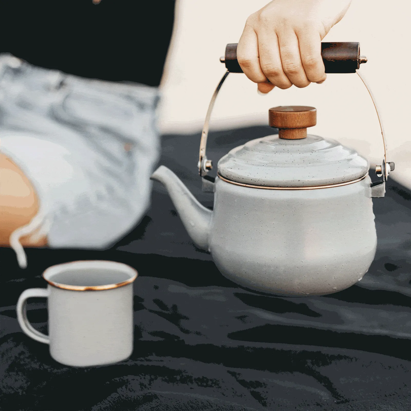 Enamel Teapot