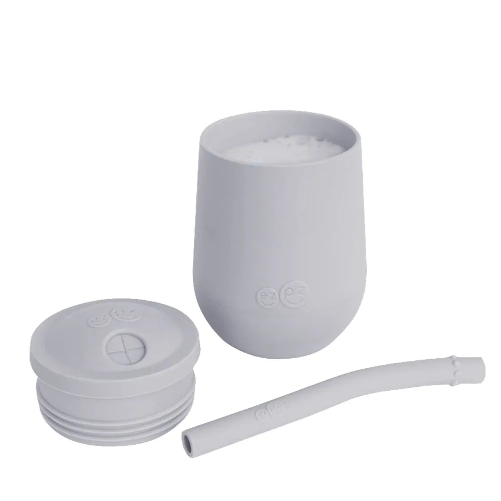 Ezpz Pewter Mini Cup   Straw Training System