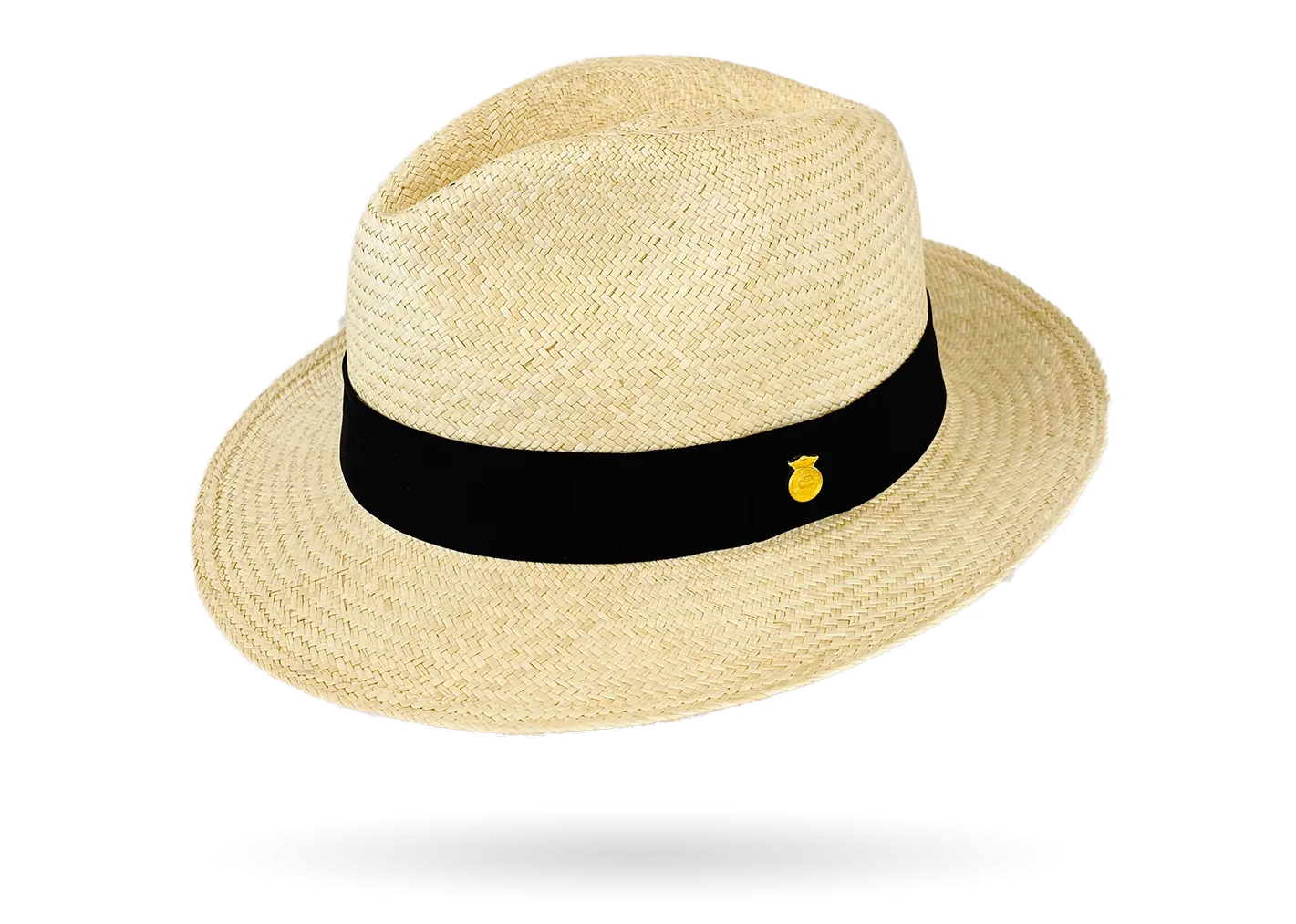 FINE FEDORA PANAMA HAT 'CLASSIC NATURAL' ROLLABLE PREMIUM STANDARD