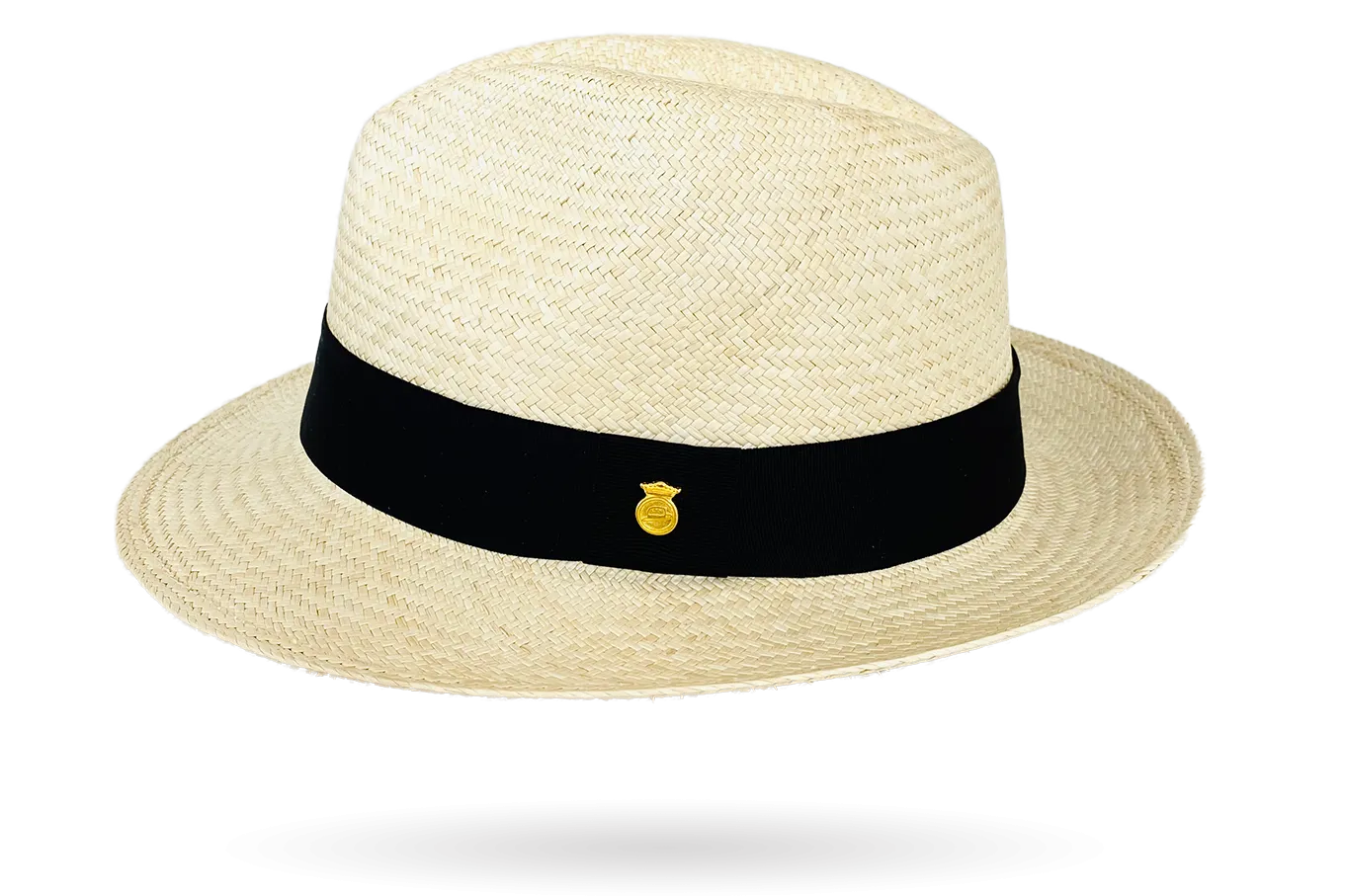 FINE FEDORA PANAMA HAT 'CLASSIC NATURAL' ROLLABLE PREMIUM STANDARD