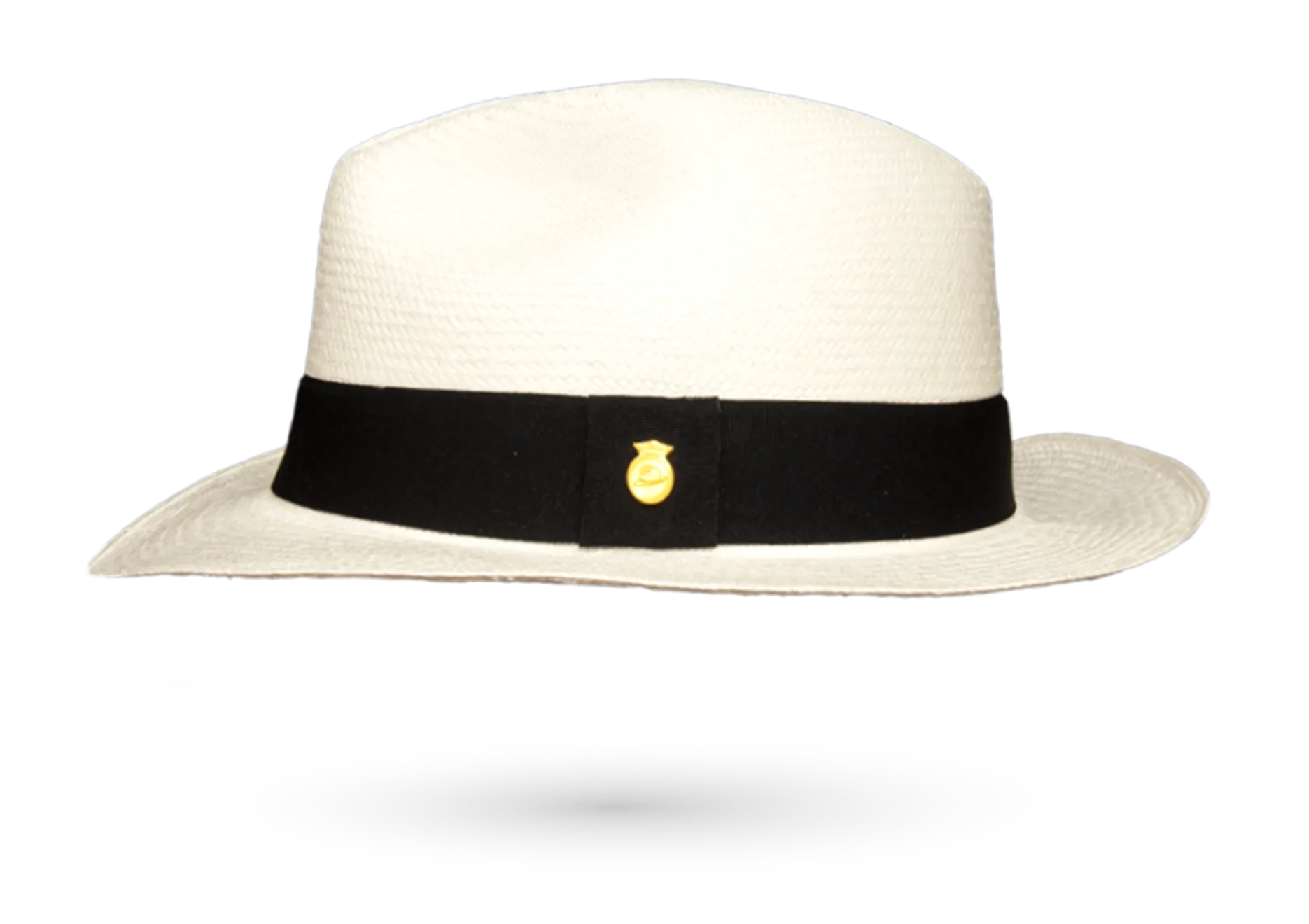 FINE FEDORA PANAMA HAT "CLASSIC WHITE" ROLLABLE PREMIUM STANDARD