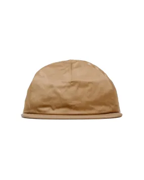 Found Feather 2 Panel Trucker Cap Rayon Cotton Dyed Satin Brown