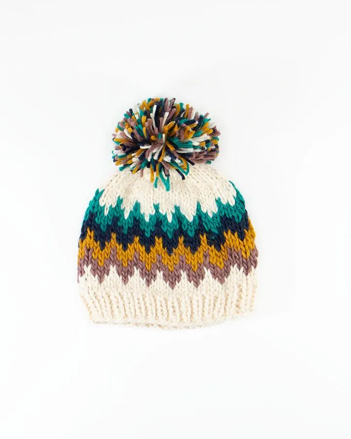 Grace & Lace Reversible Pom Hat (Snowcap)