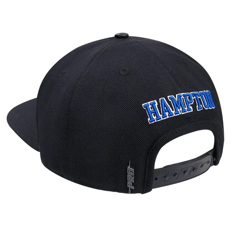 HAMPTON UNIVERSITY CLASSIC UNISEX WOOL SNAPBACK HAT (BLACK)