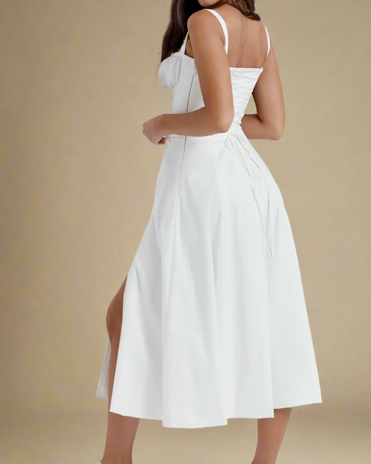 Heidi White Corset Dress