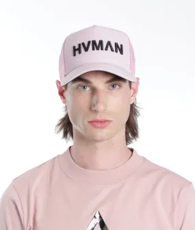 HVMAN MESH TRUCKER CAP IN DUSTY PINK