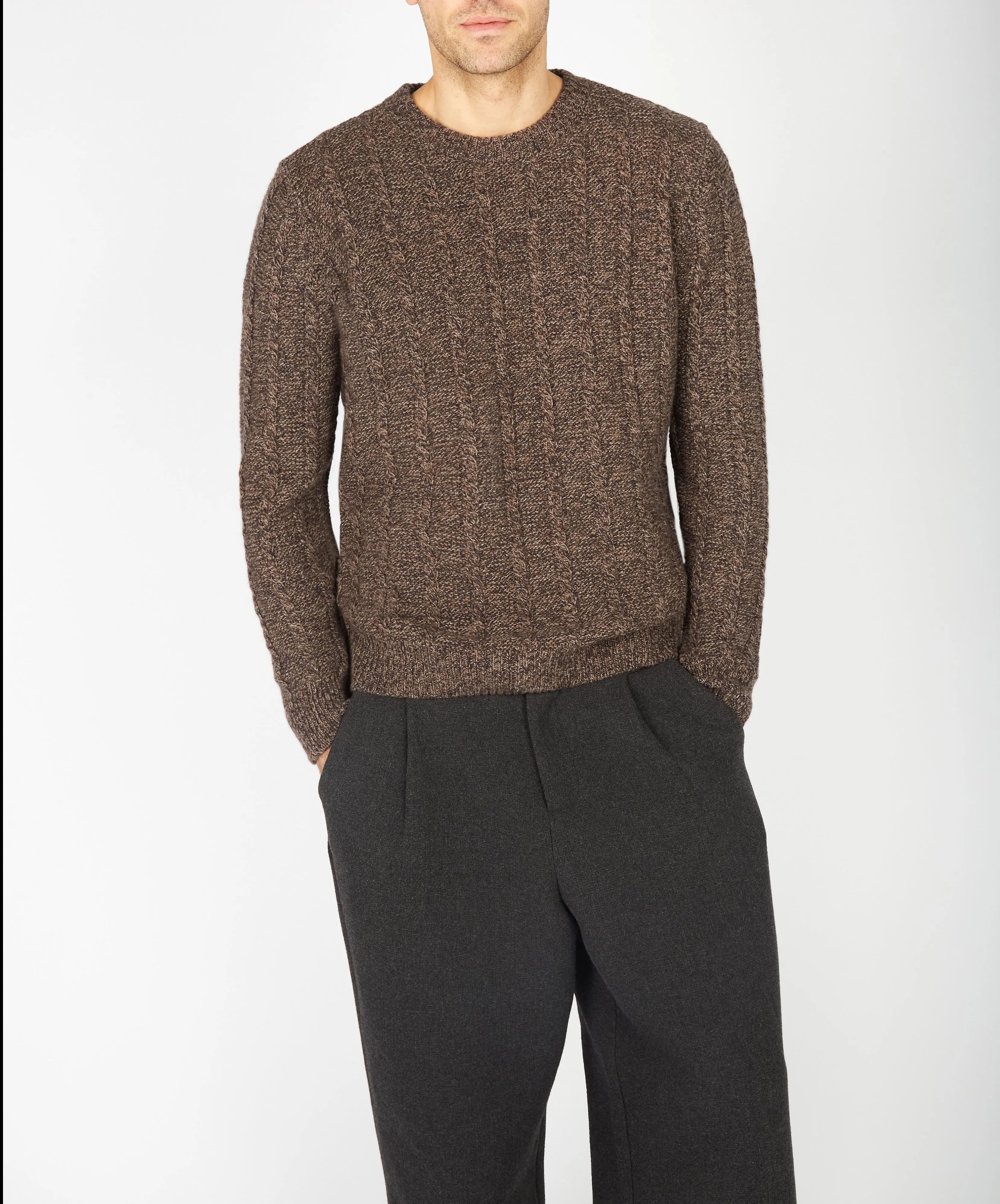 Irish - Sudbury Crew Neck Sweater - Shadow