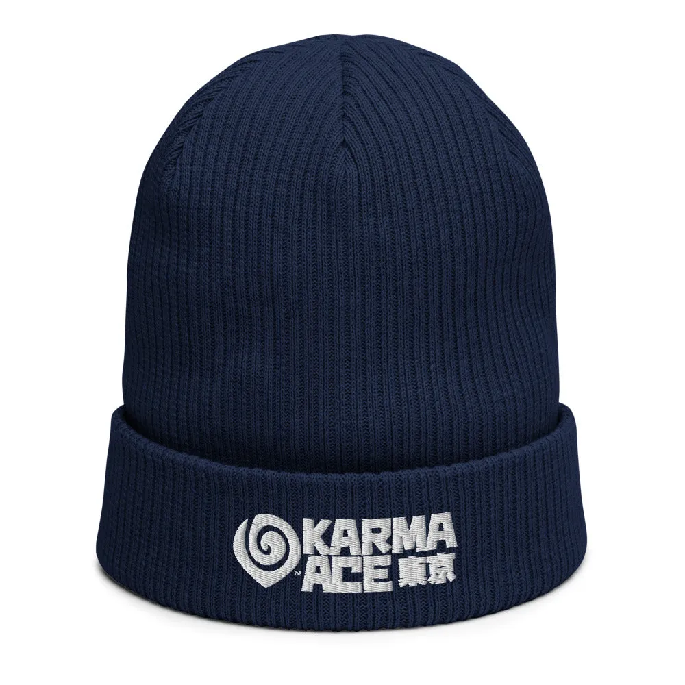 Karma Ace: Tokyo Logo - Organic ribbed beanie