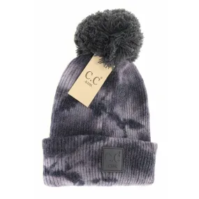 KIDS Tye Dye Pom CC Beanie (Multiple Colors)