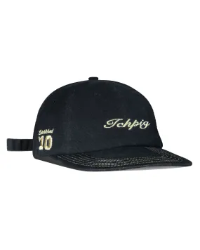 Legacy 6 Panel Hat - Black / Gold