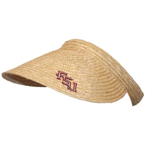 Logofit Women's FSU Straw Clip Visor