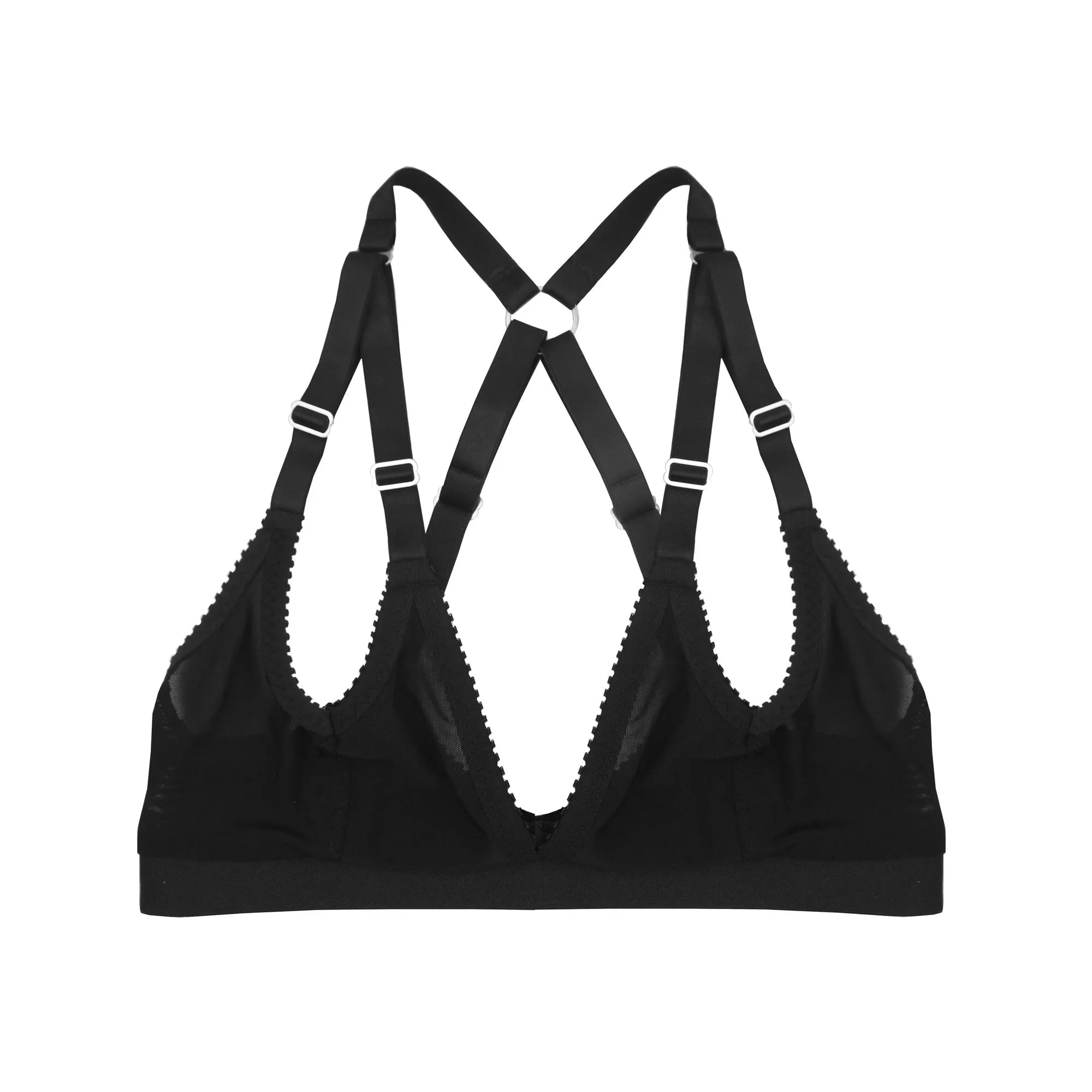 Lucy Bralette Black Mesh