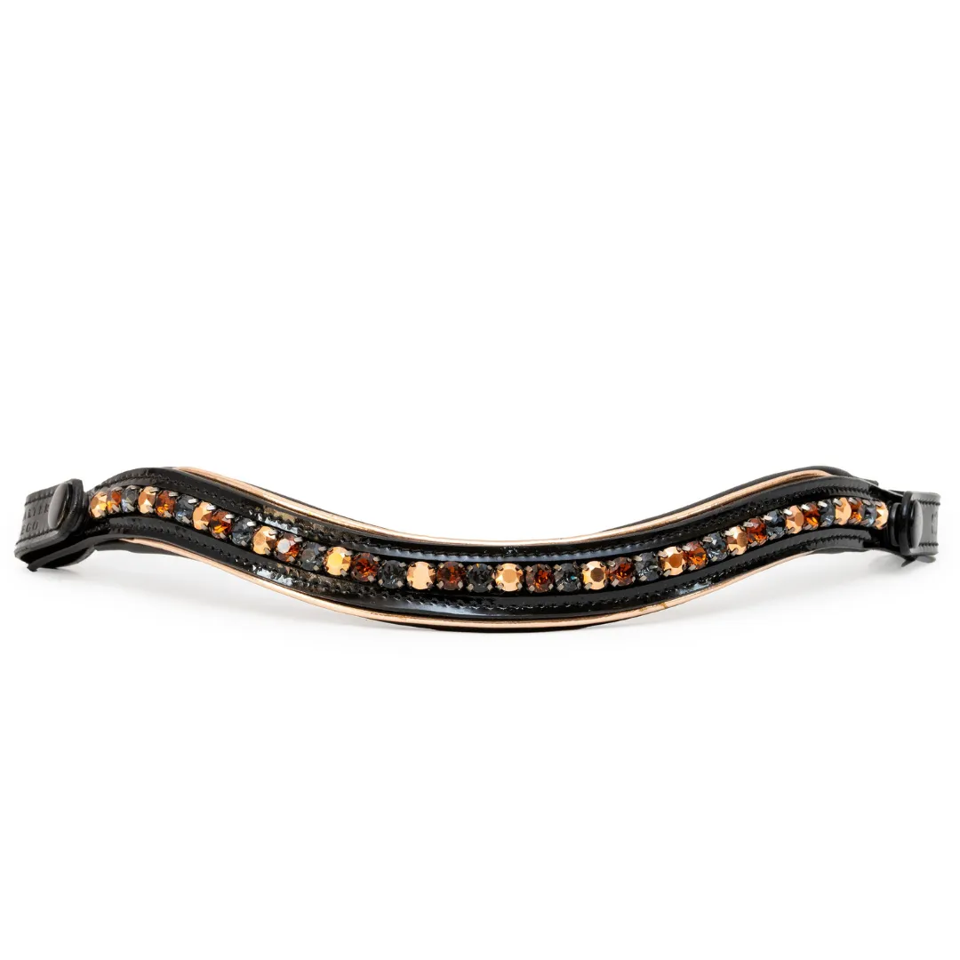 Lyamora Limited Edition Black Patent Snap Browband