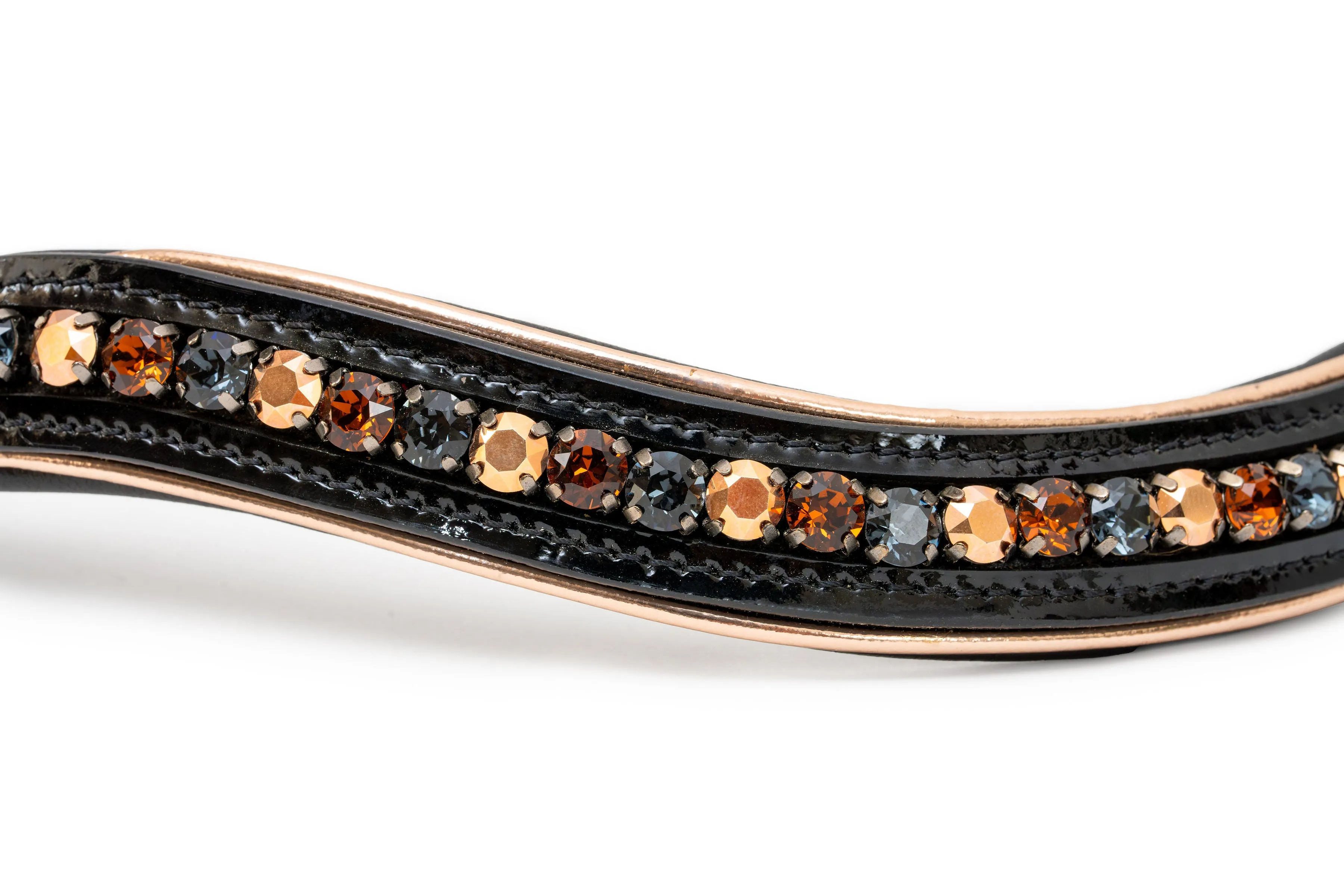 Lyamora Limited Edition Black Patent Snap Browband