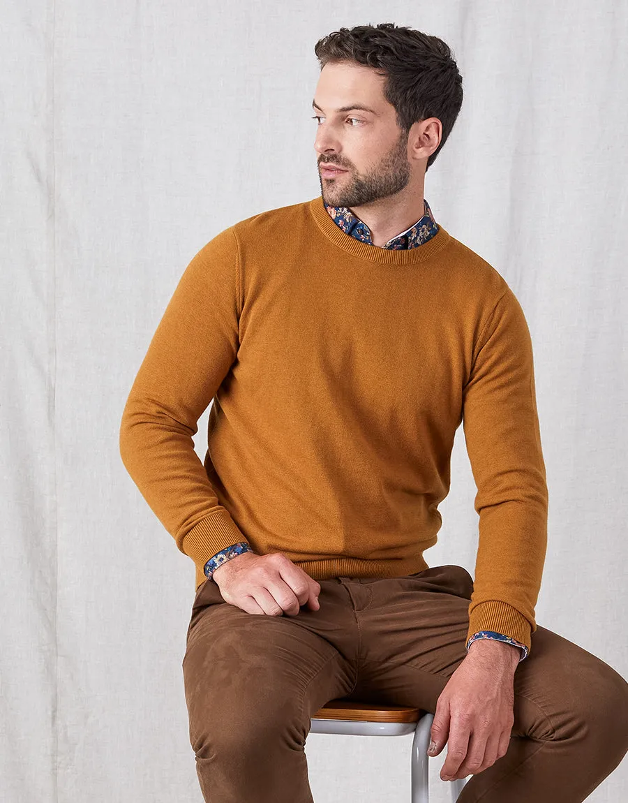 Naseby Camel Crew Neck Jersey