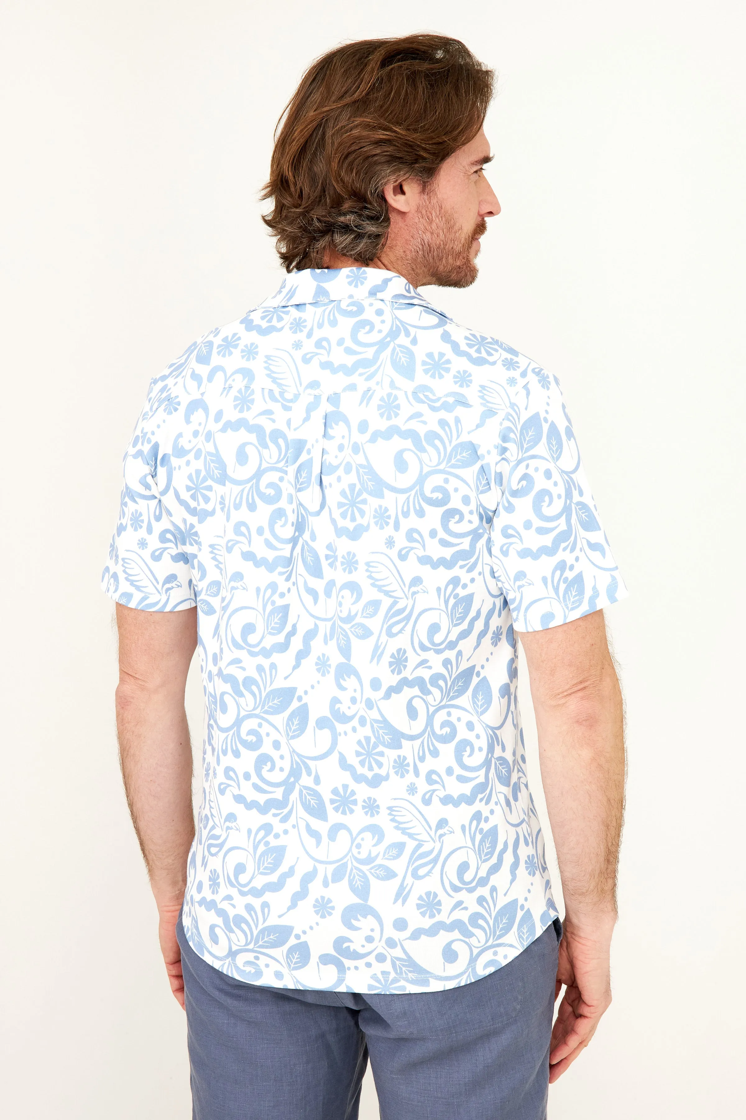 Nico Camp Shirt - Blue Bird