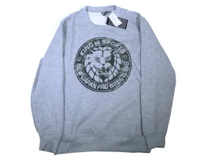 NJPW LIONMARK GRAY SWEATSHIRT LG