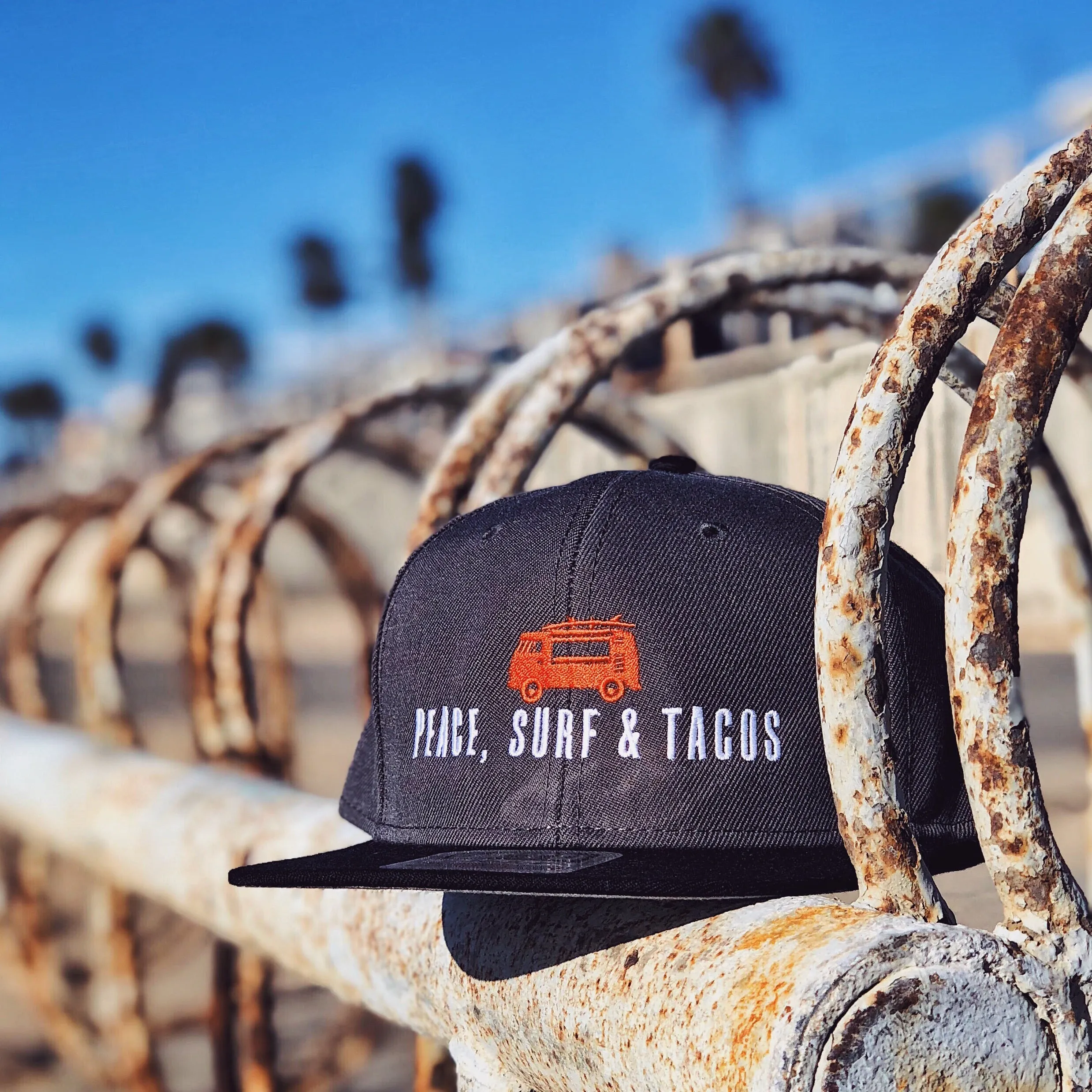 Peace Surf & Tacos Snapback Hat