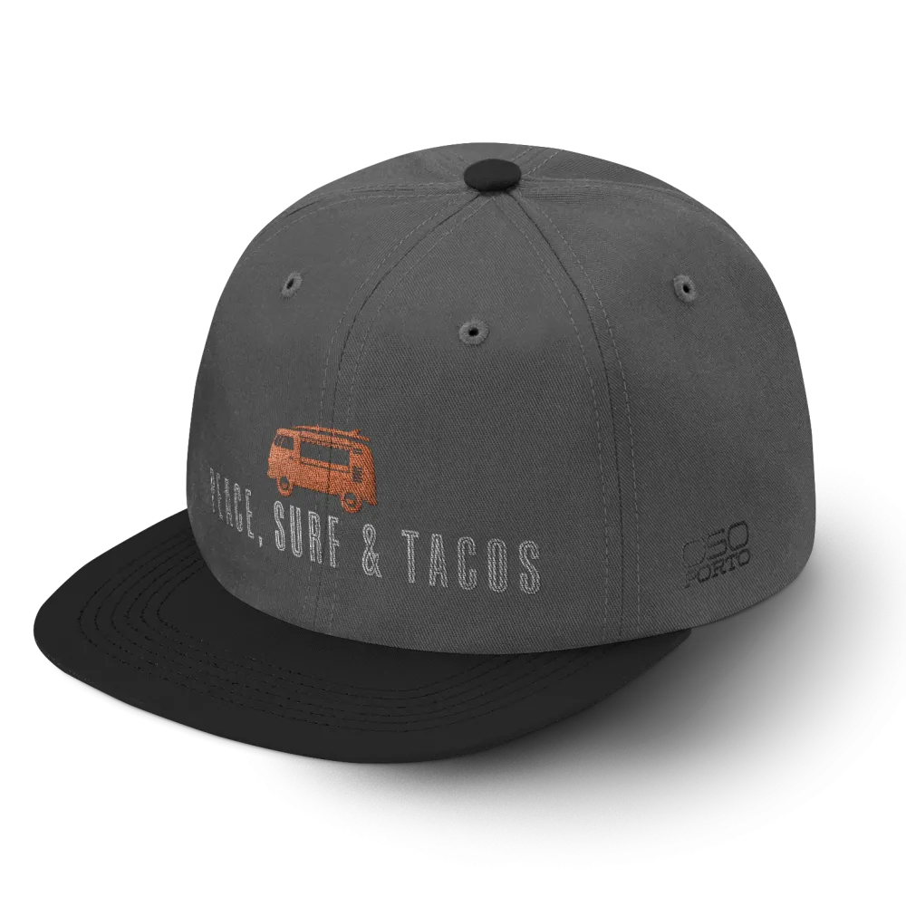 Peace Surf & Tacos Snapback Hat