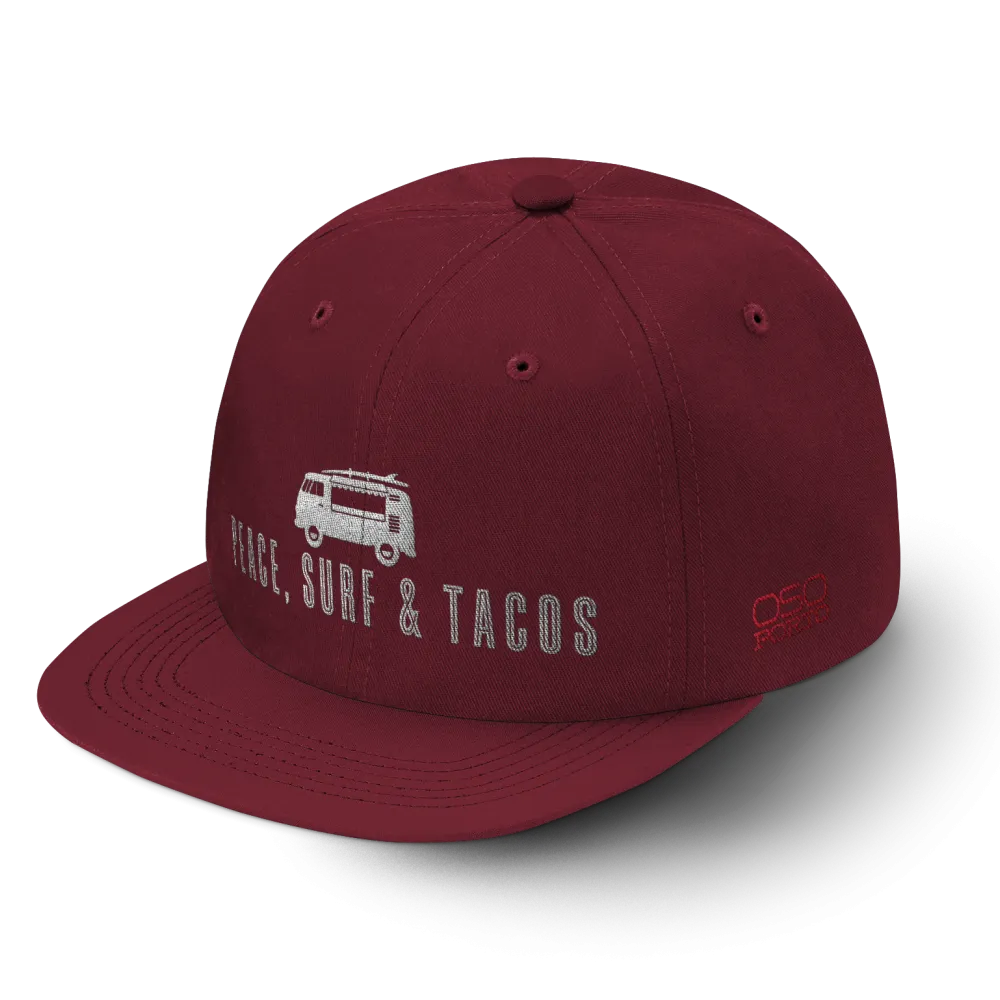 Peace Surf & Tacos Snapback Hat