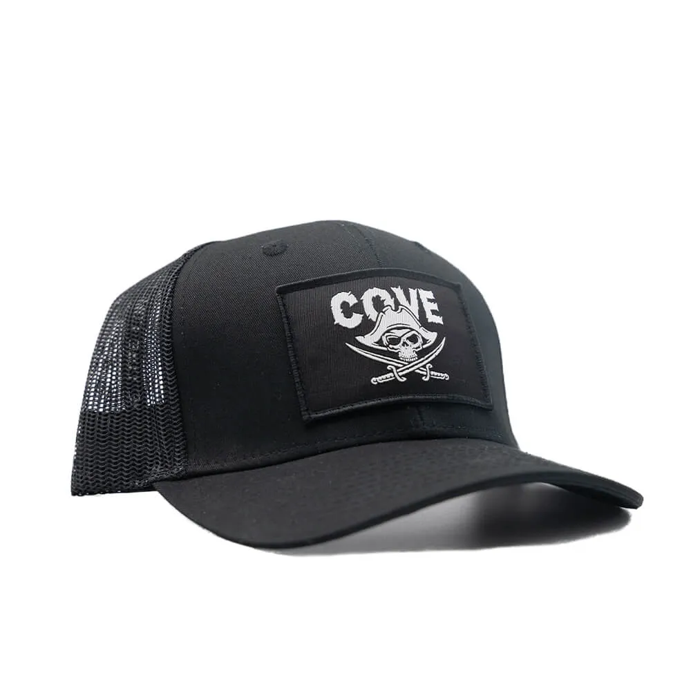 Pirate Trucker Hat - Black