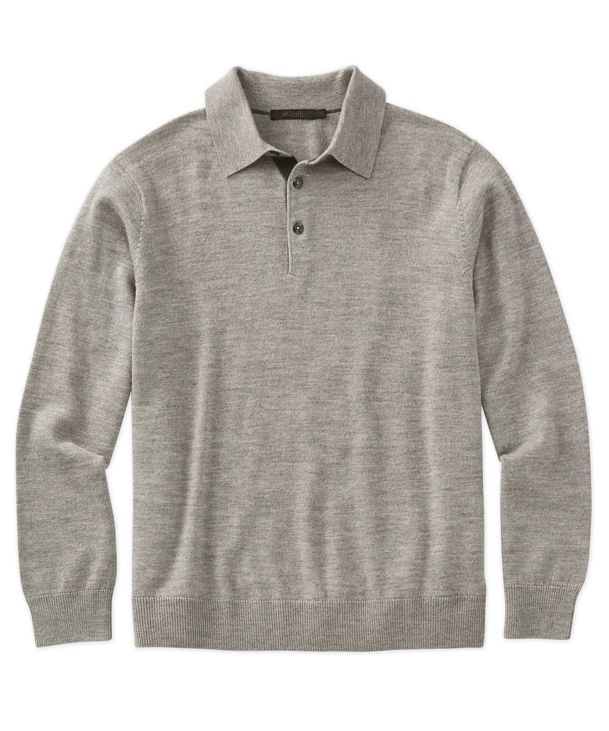 Raffi Merino Wool Polo Sweater