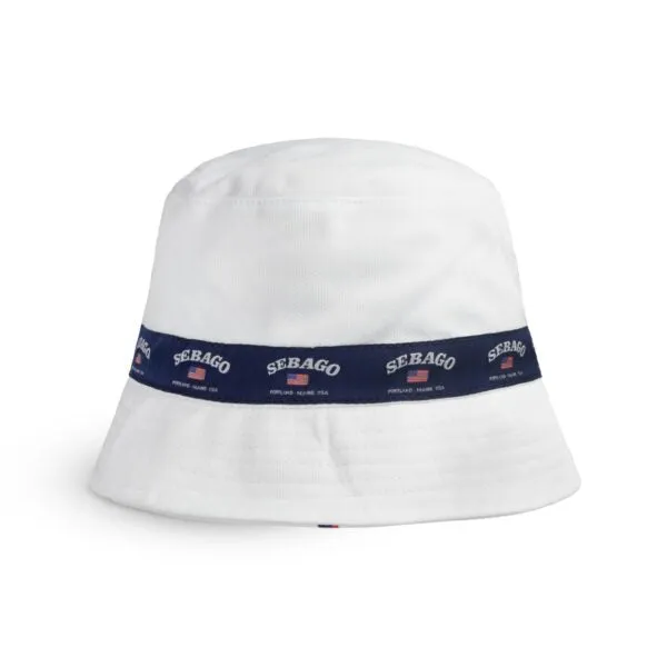 SEBAGO Oar Reversible White Bucket Hat