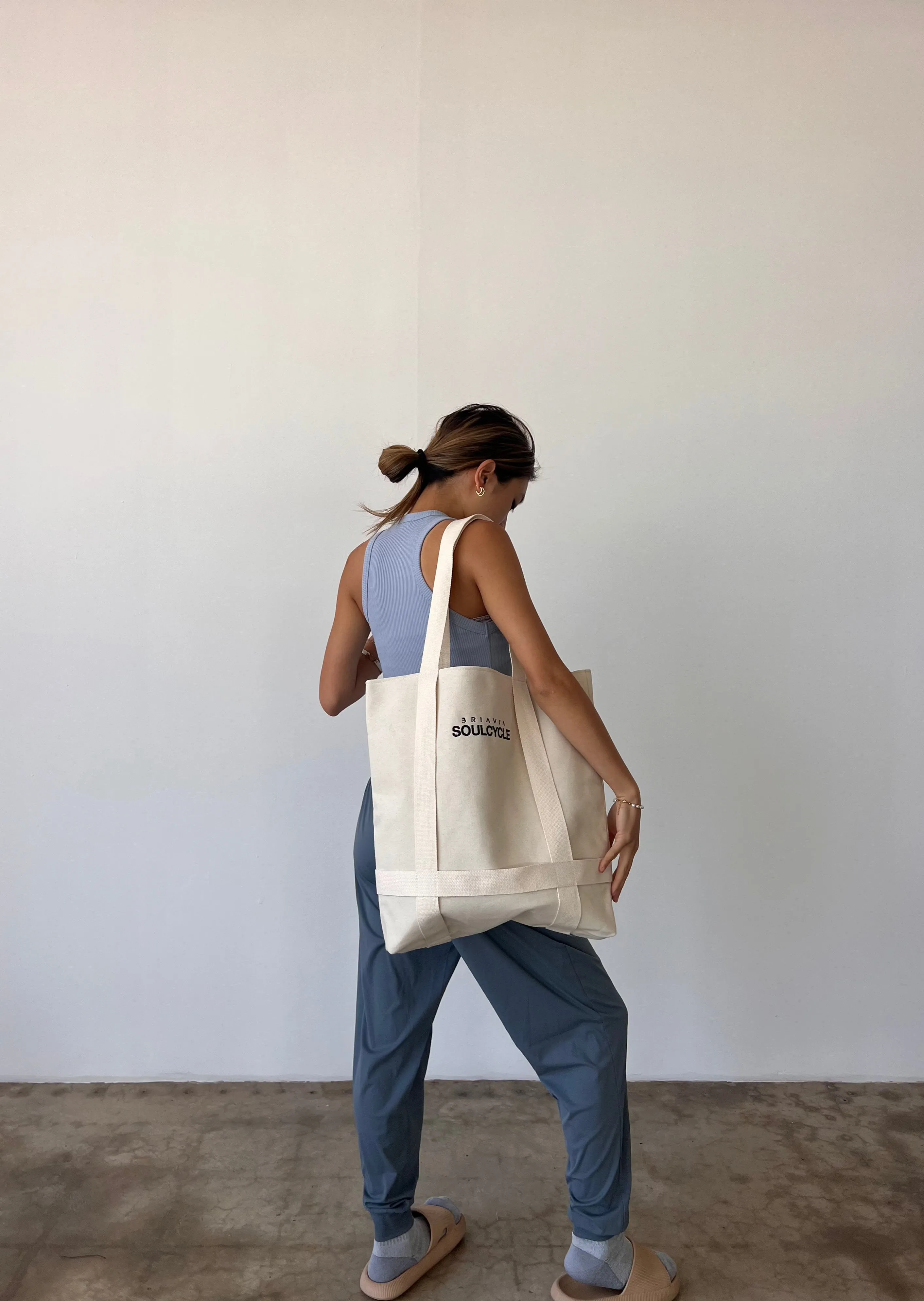 SoulCycle x Briavia Large Canvas Tote Bag