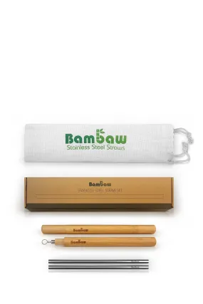 stainless steel straw case set