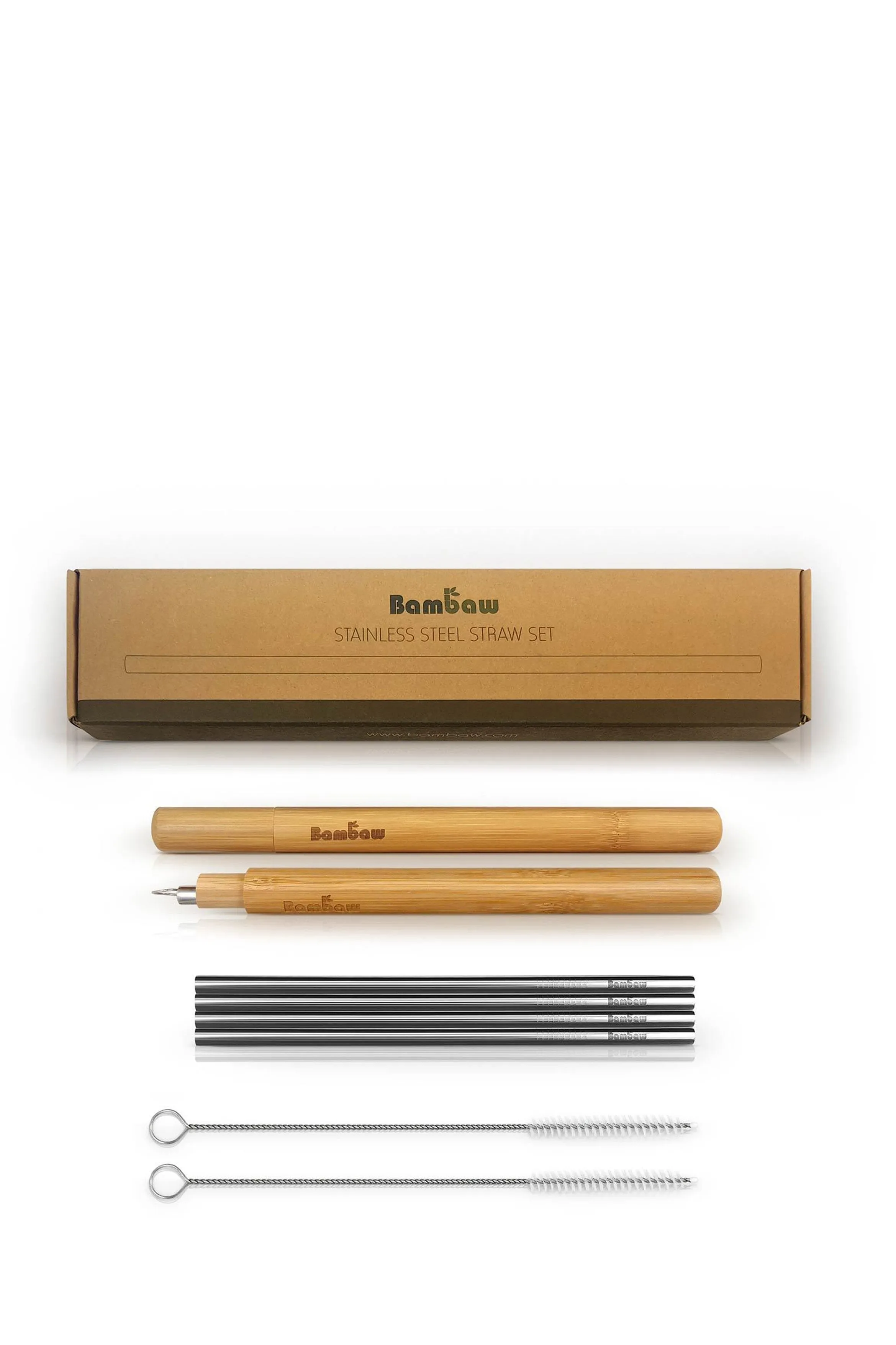 stainless steel straw case set