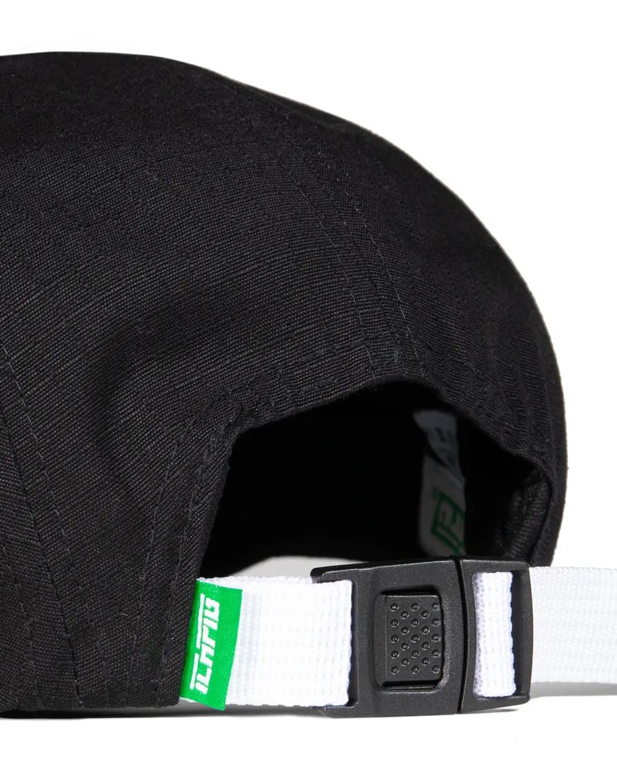 Strike Ripstop 5 Panel Cap - Black