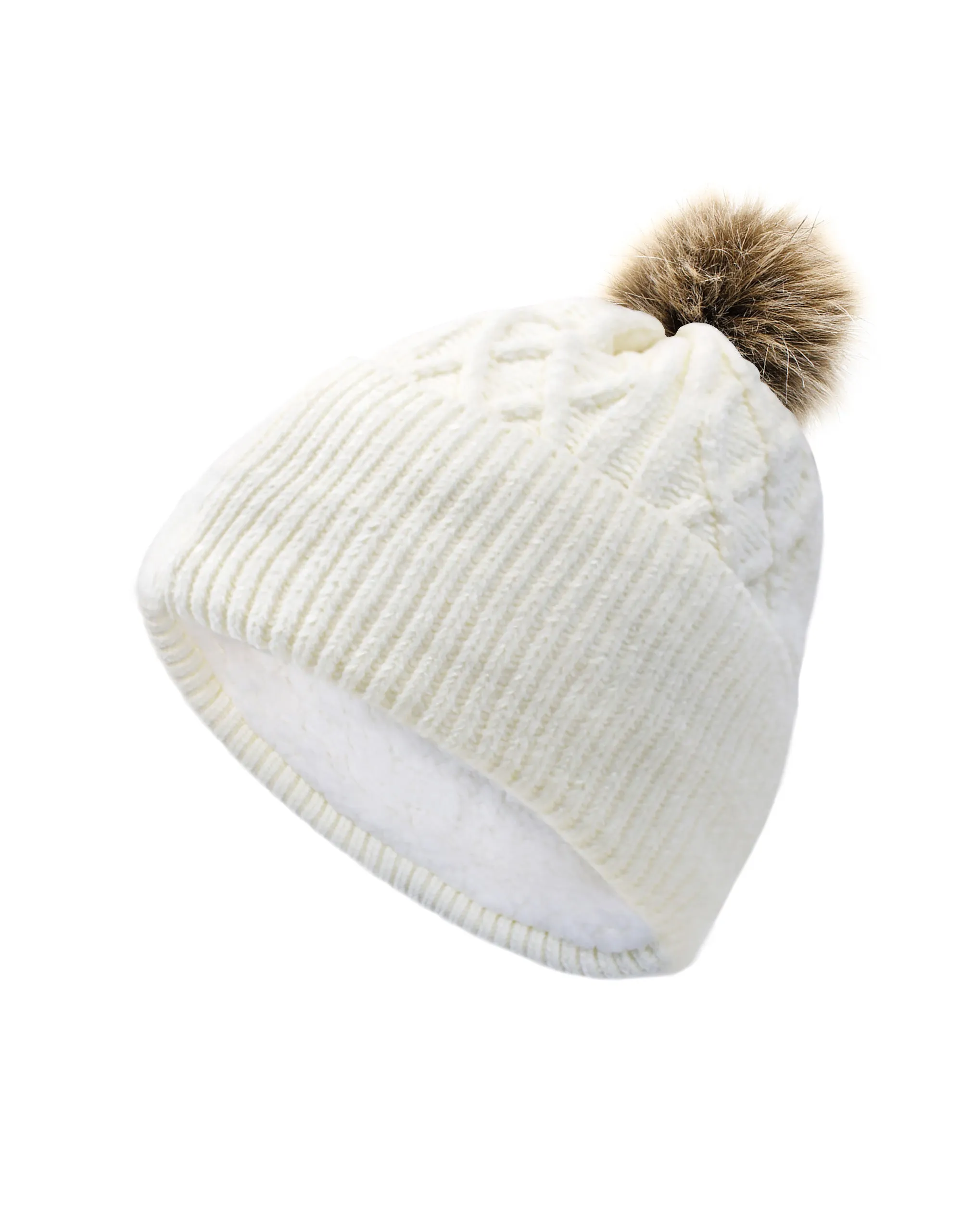 The Ivy Cream Chenille Tuque