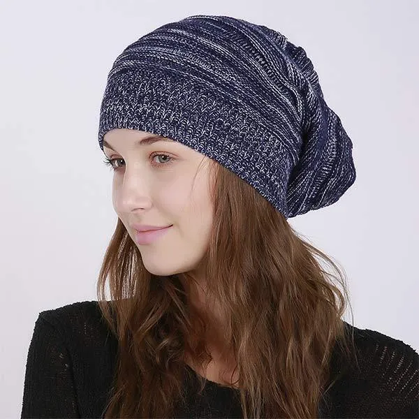 Thin Pleated Heather Beanie 30344460C