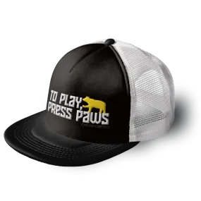 To Play Press Paws Flatbill Trucker Hat