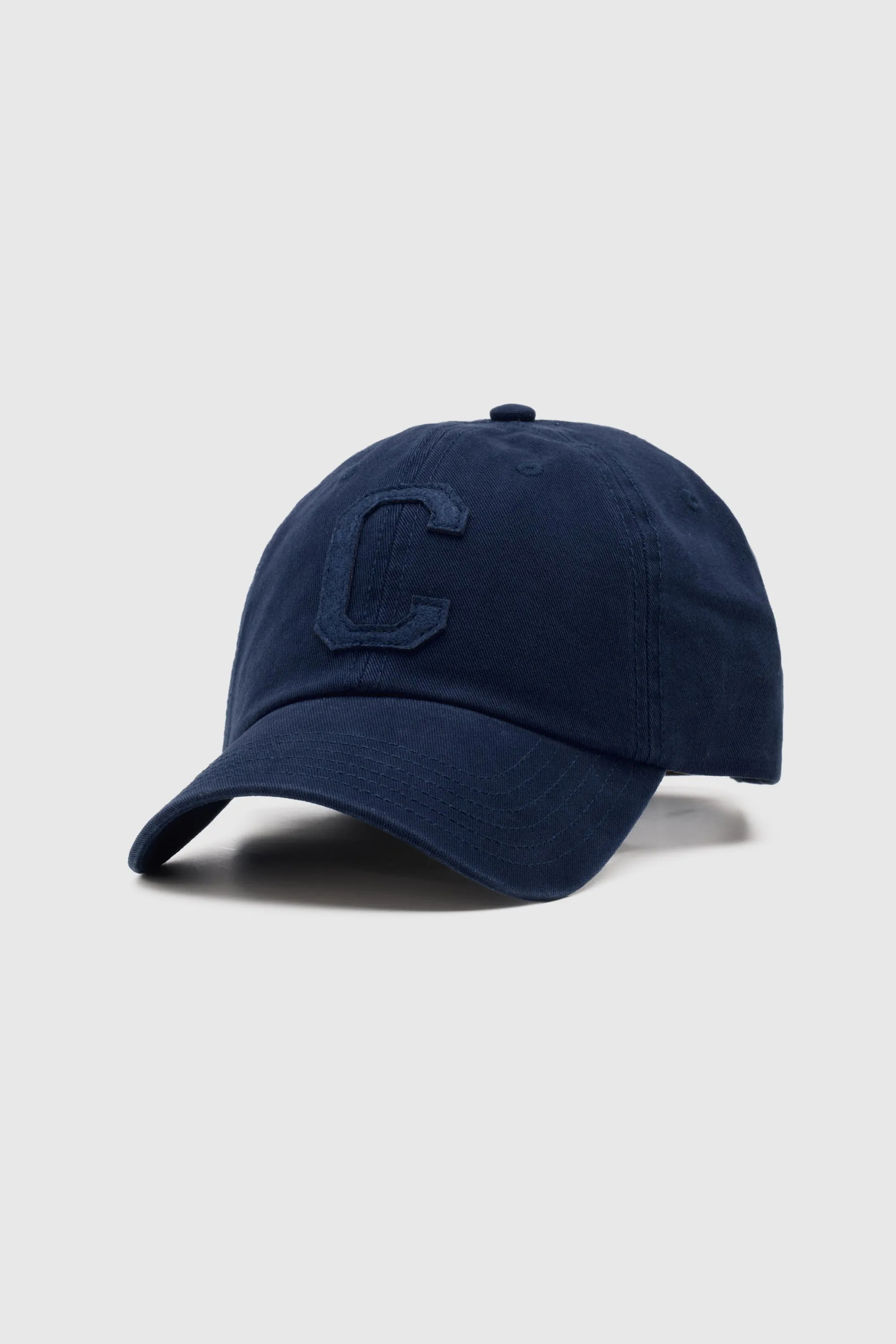 Tonal Letter Cap Navy