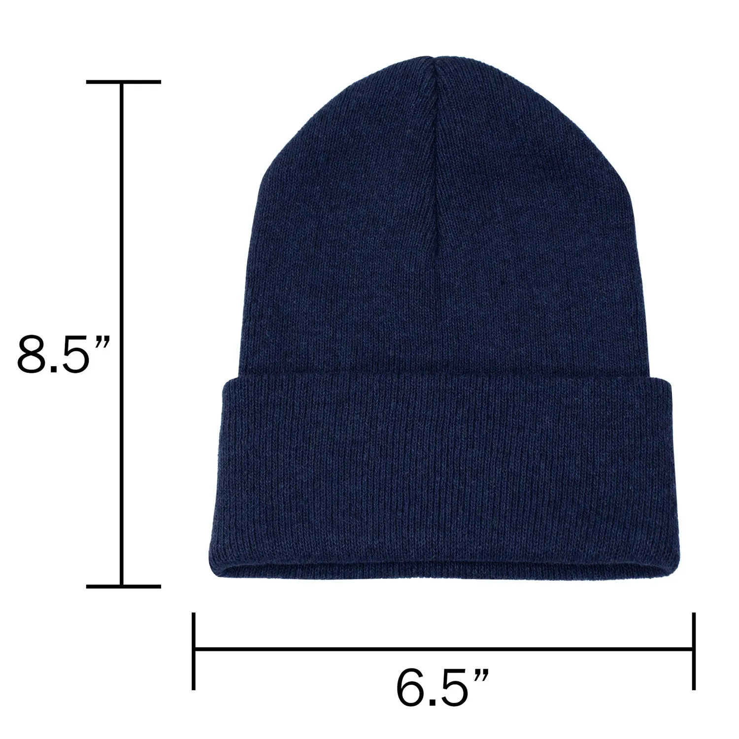 Unisex Winter Wholesale Beanie in 5 Assorted Colors - Bulk Case of 48 Hats