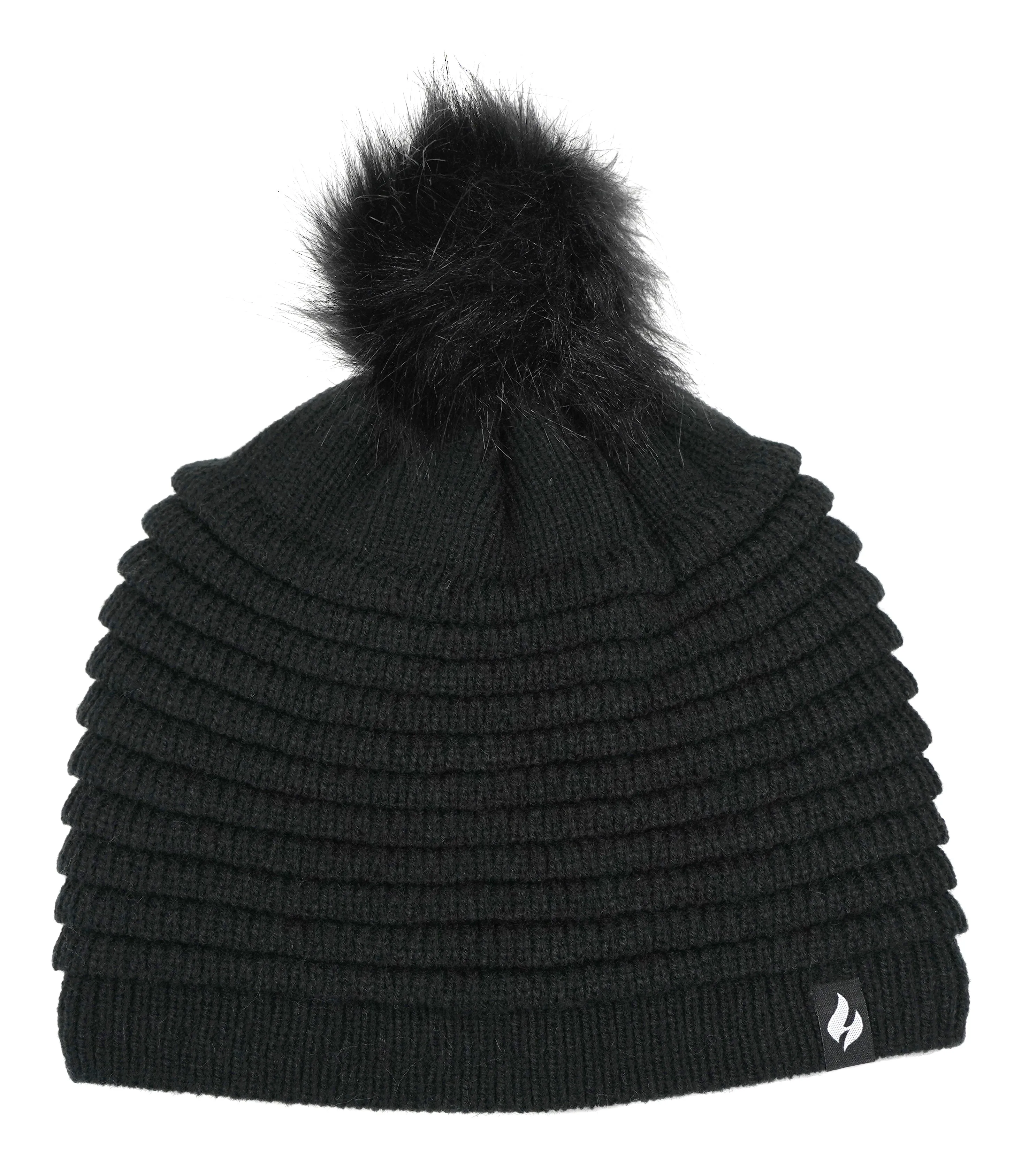 Women's Cannes Ribbed Hat With Pom Pom