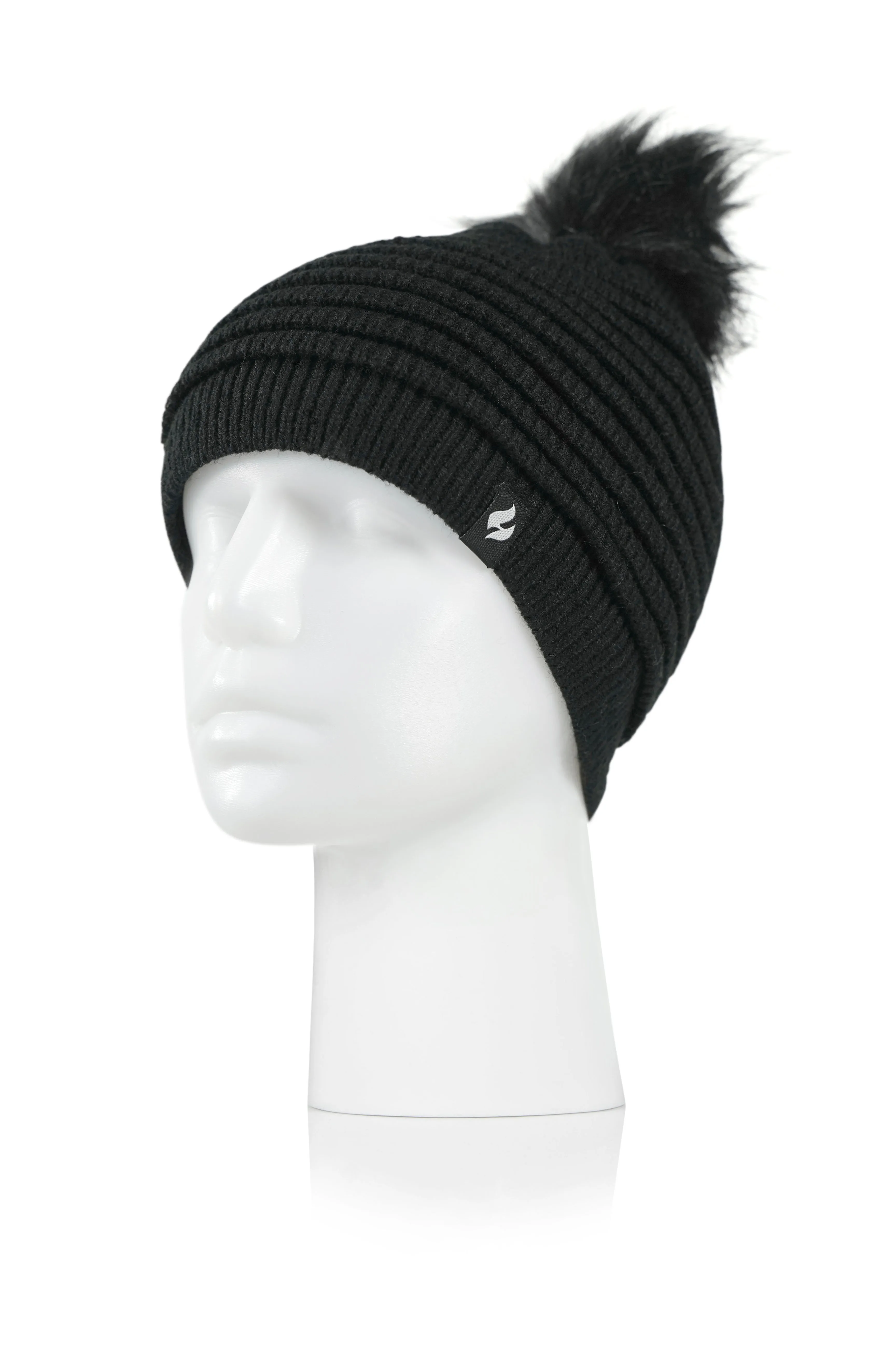 Women's Cannes Ribbed Hat With Pom Pom