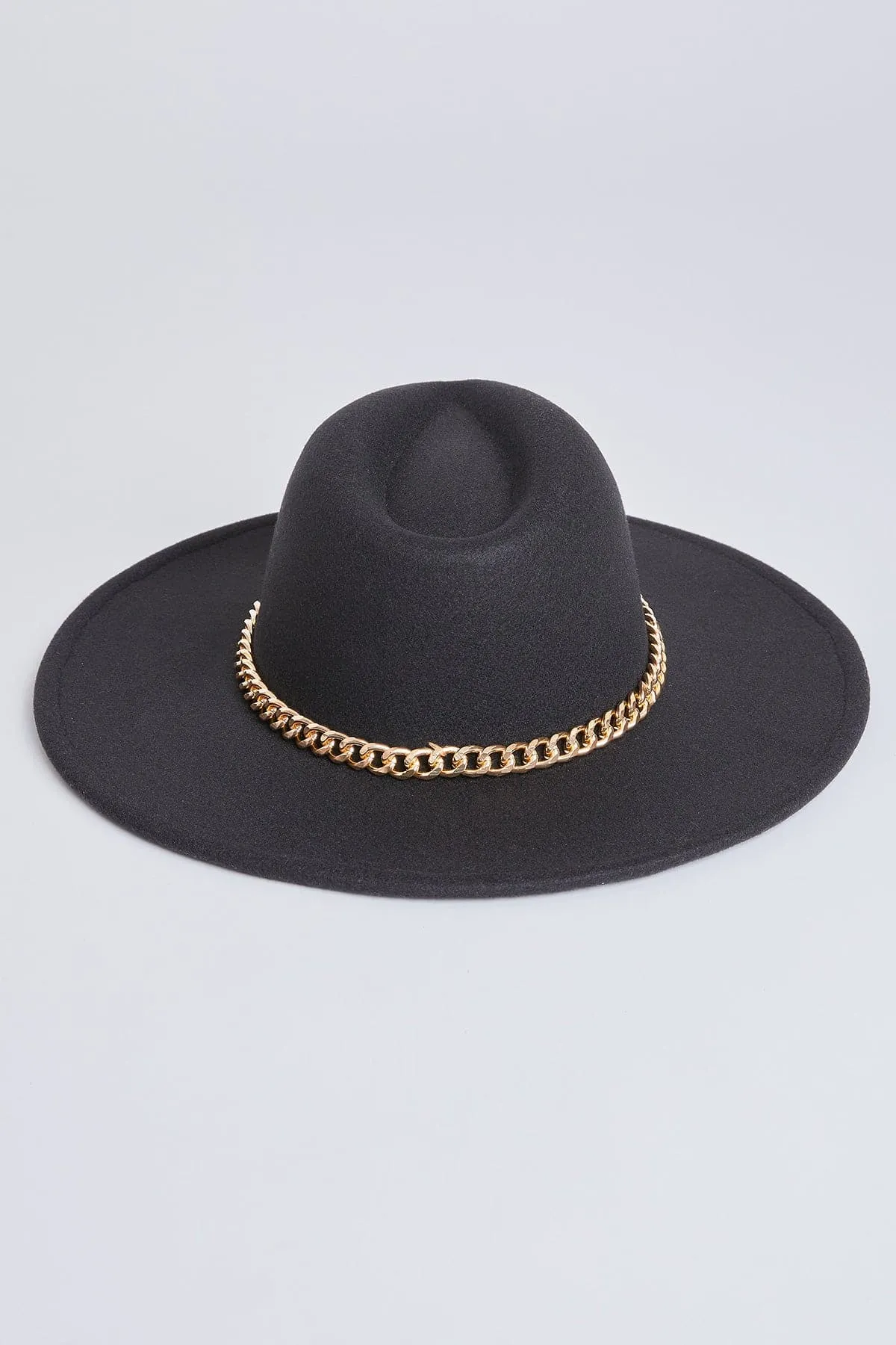 Women's Chain Wide Brim Hat